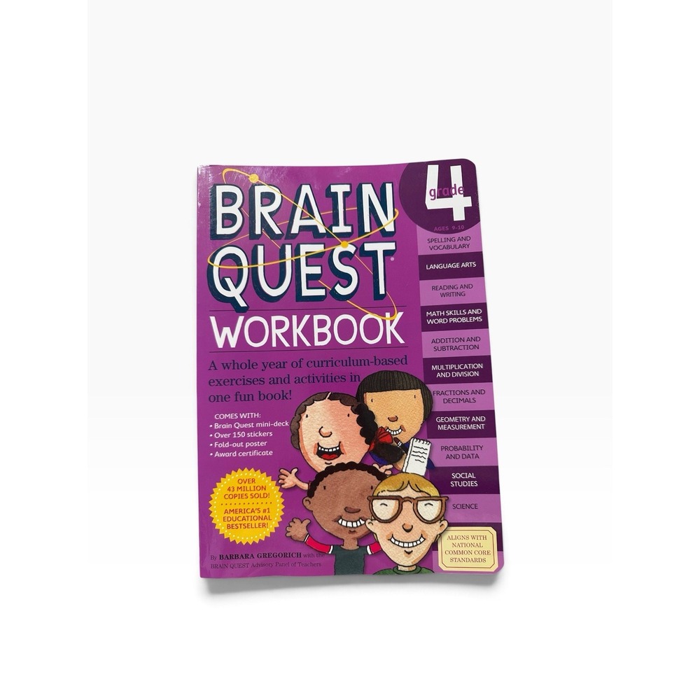 Brain Quest Workbook: Grade 4 - Paperback By Gregorich, Barbara - GOOD